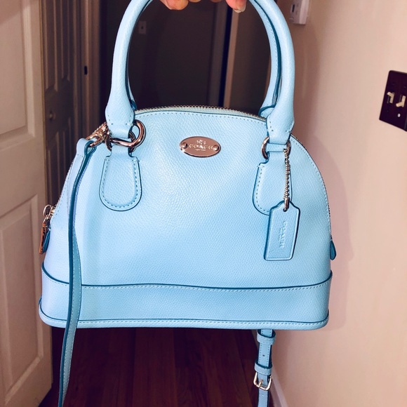 Coach Handbags - Mini periwinkle blue sierra crossbody coach bag